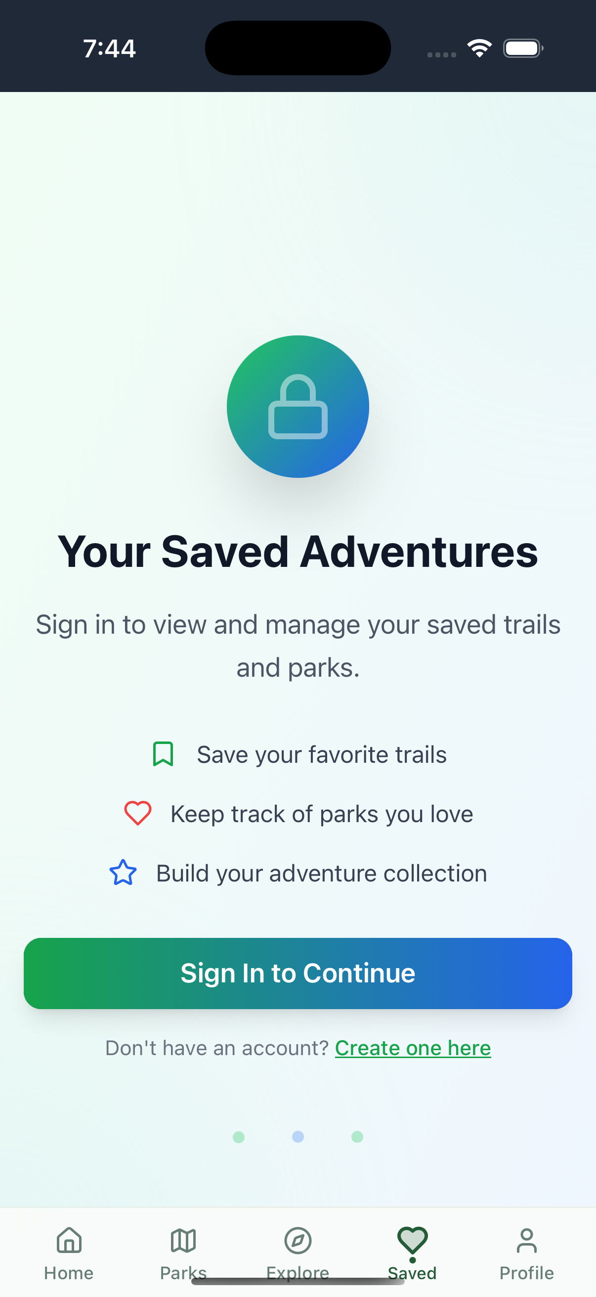 Saved Adventures